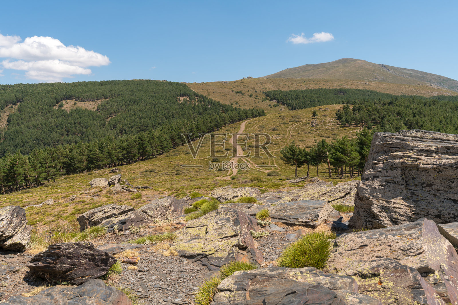 内华达山脉的多山景观照片摄影图片