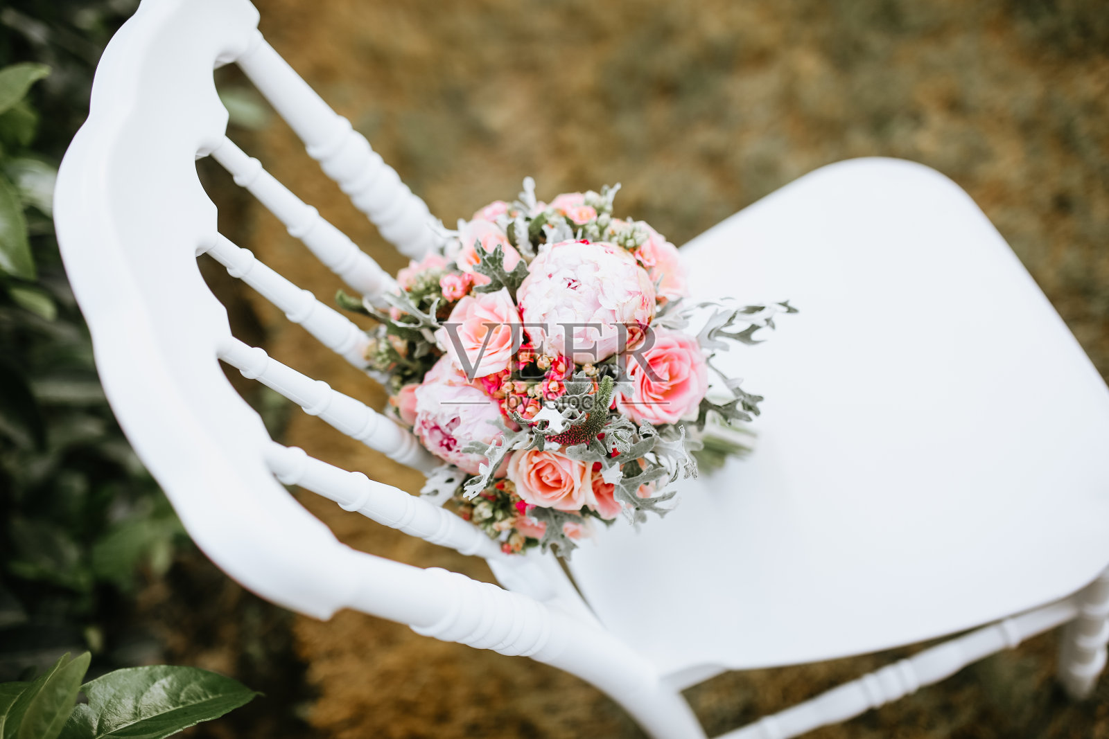 乡村婚礼花束照片摄影图片