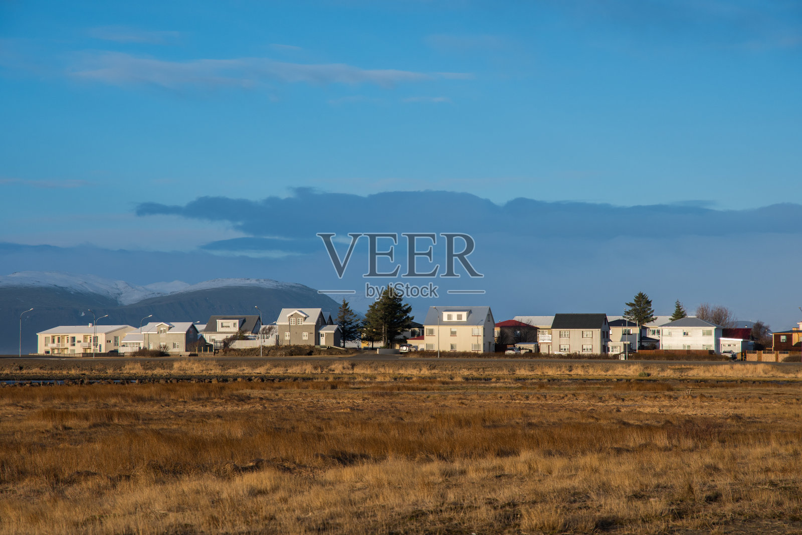 Hornafjordur镇，冰岛南部照片摄影图片