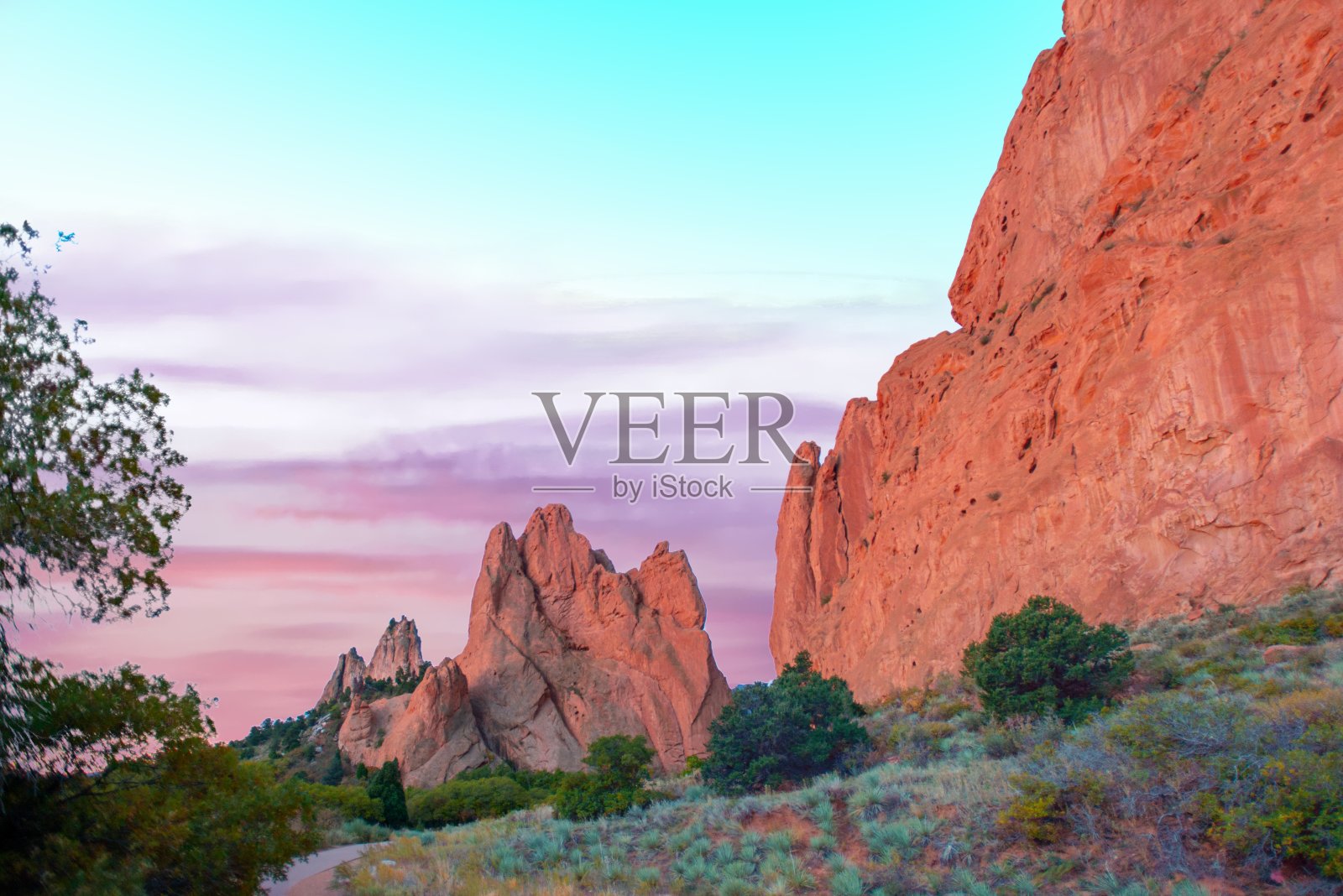 美丽的神的花园-科罗拉多斯普林斯，科罗拉多州照片摄影图片