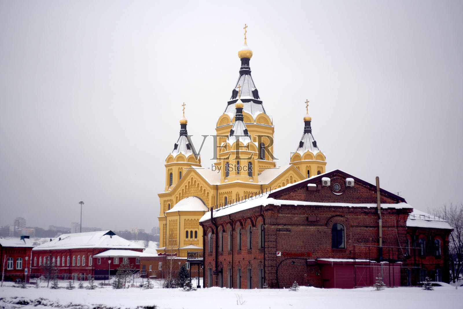 亚历山大涅夫斯基大教堂，下诺夫哥罗德，俄罗斯。照片摄影图片