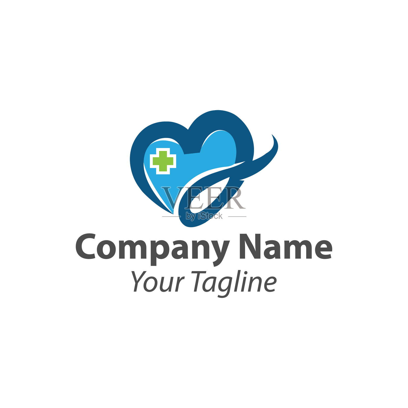 心形标志，扁形图标标志。适合手机应用，医院，网页设计等。插画图片素材