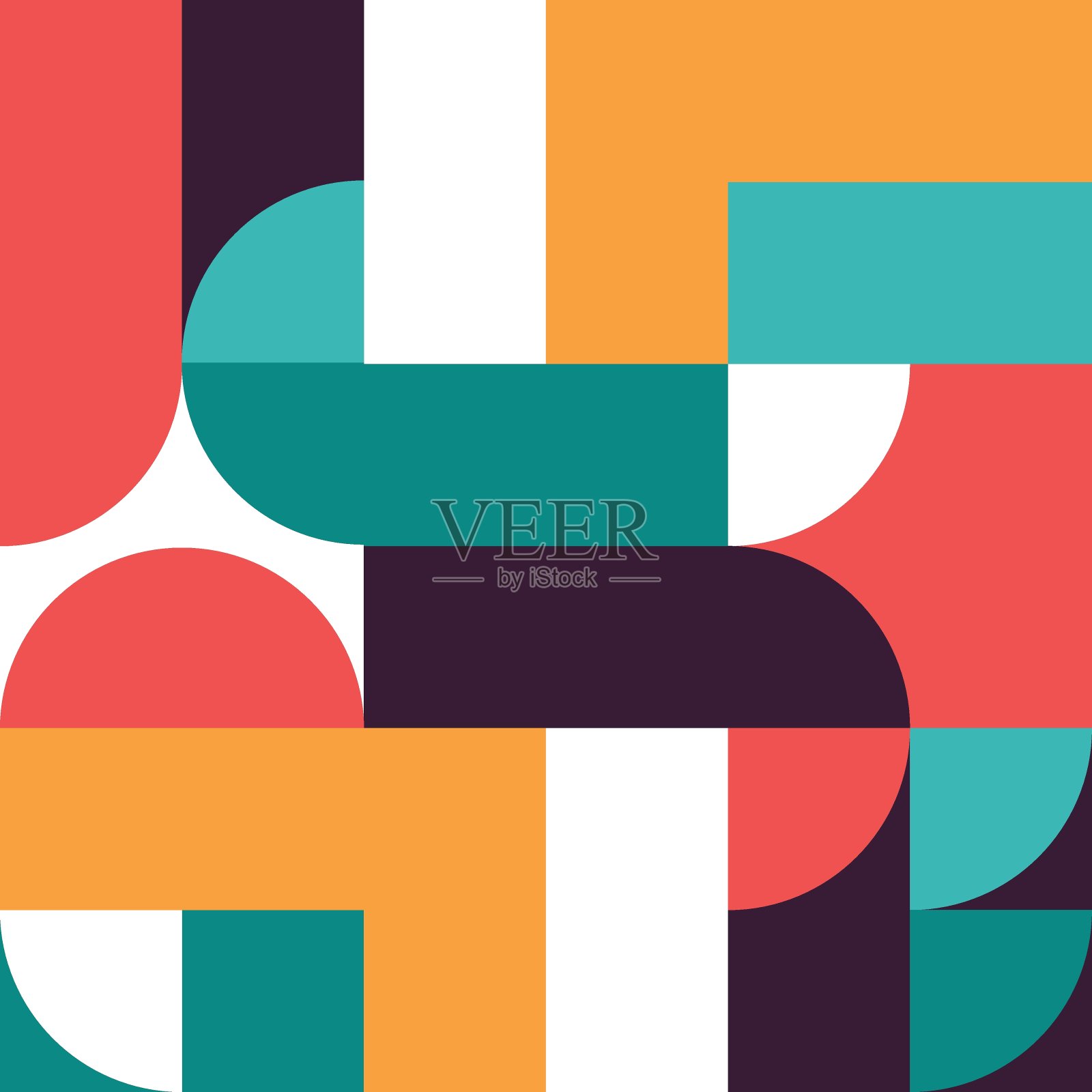 抽象色彩向量几何设计插画图片素材