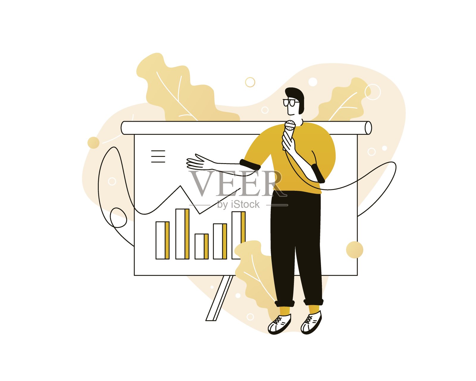 商人插画图片素材