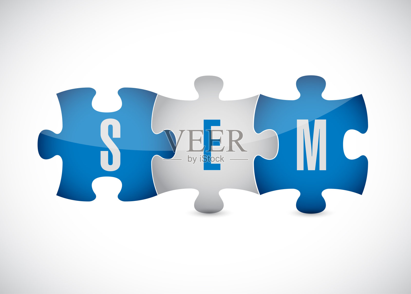 Sem拼图插图设计插画图片素材