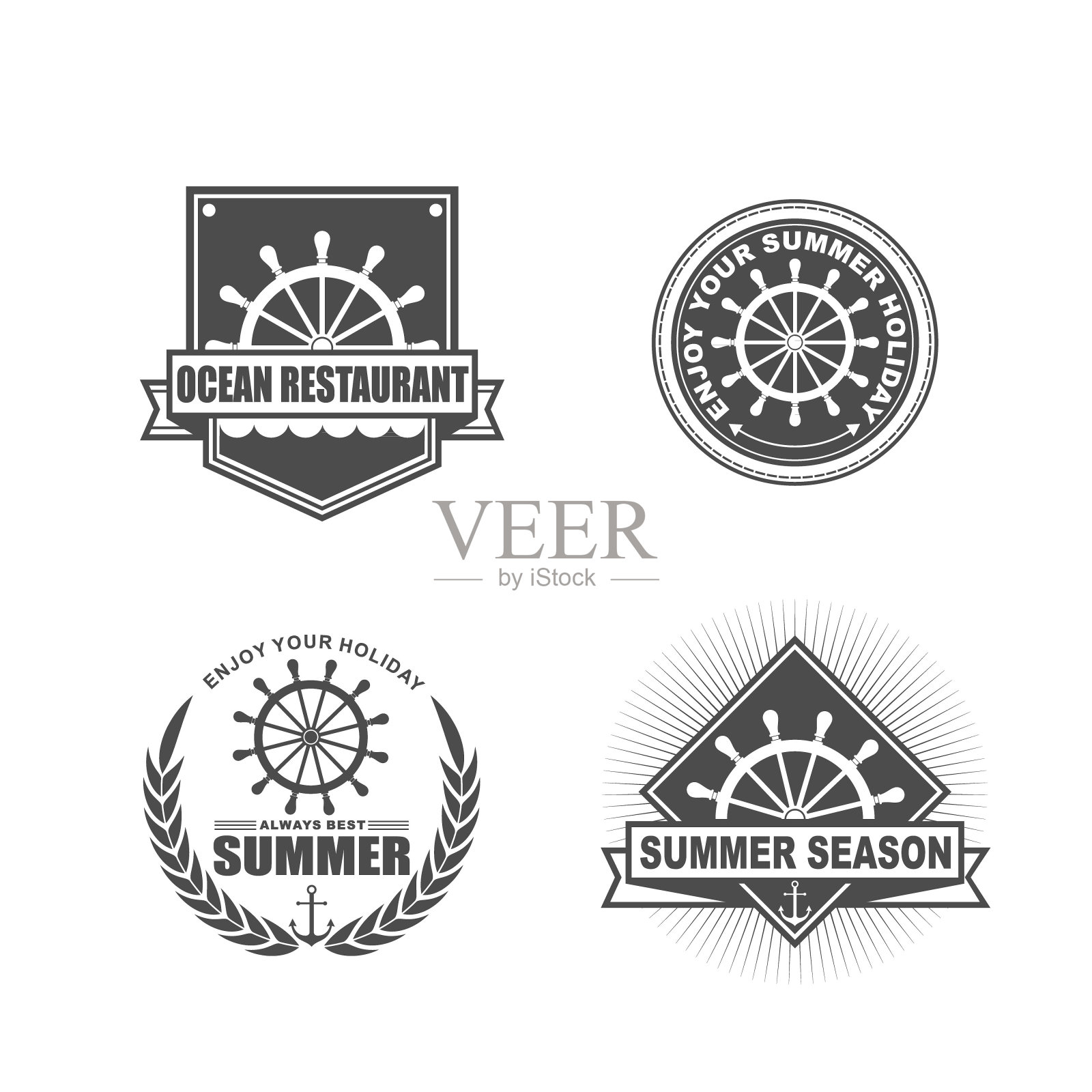 夏天集设计元素图片