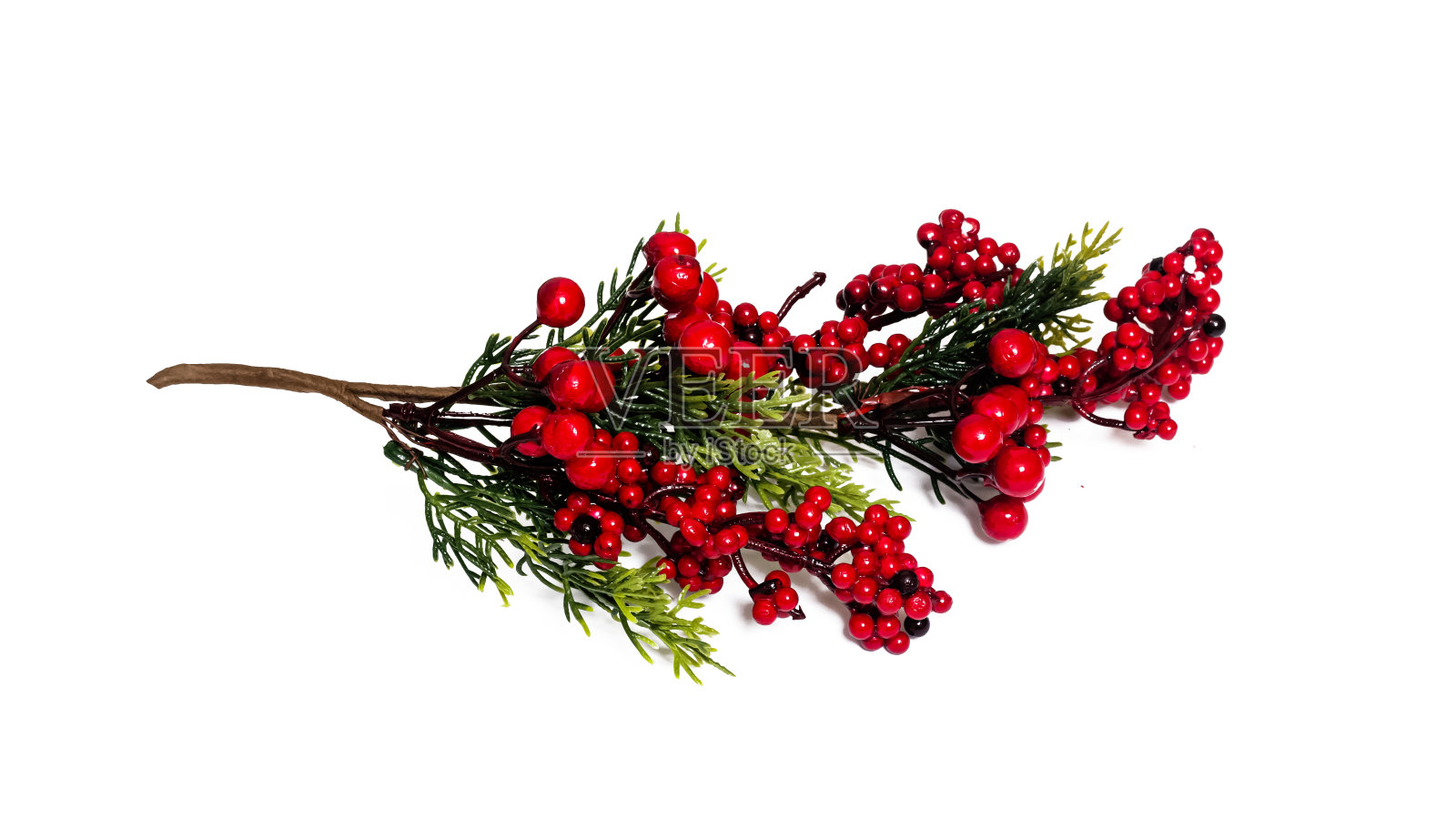 人工红花绿叶，孤立照片摄影图片