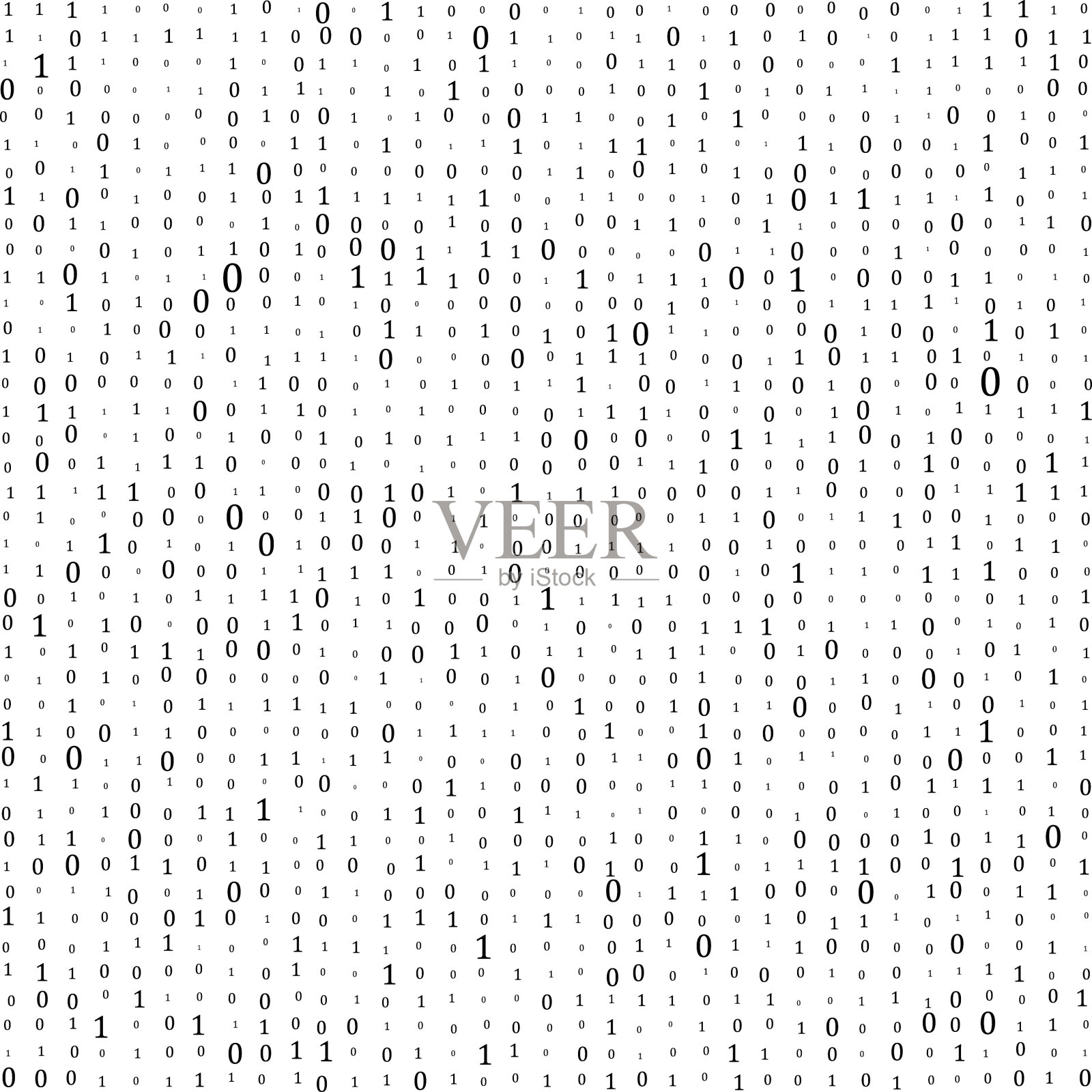 抽象矩阵的背景。二进制计算机代码。编码。黑客的概念。背景矢量插图插画图片素材