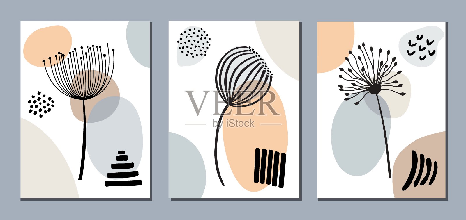 简单的设计背景模板。抽象创意背景，简约时尚风格。插画图片素材