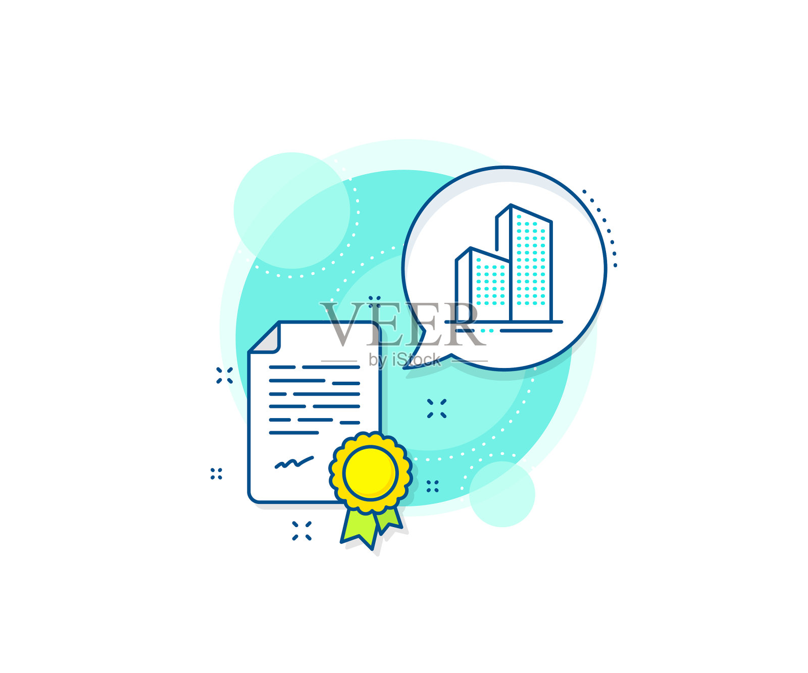 摩天大楼构成了标志性的城市建筑设计元素图片