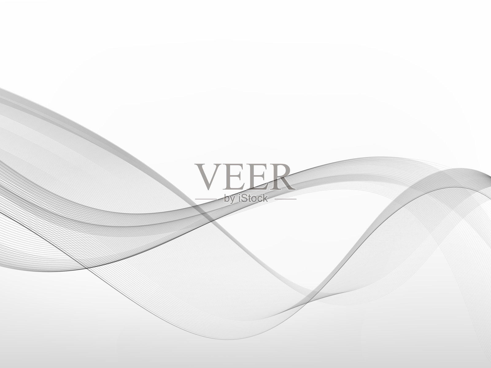 摘要灰色波设计元素灰色波设计模板素材