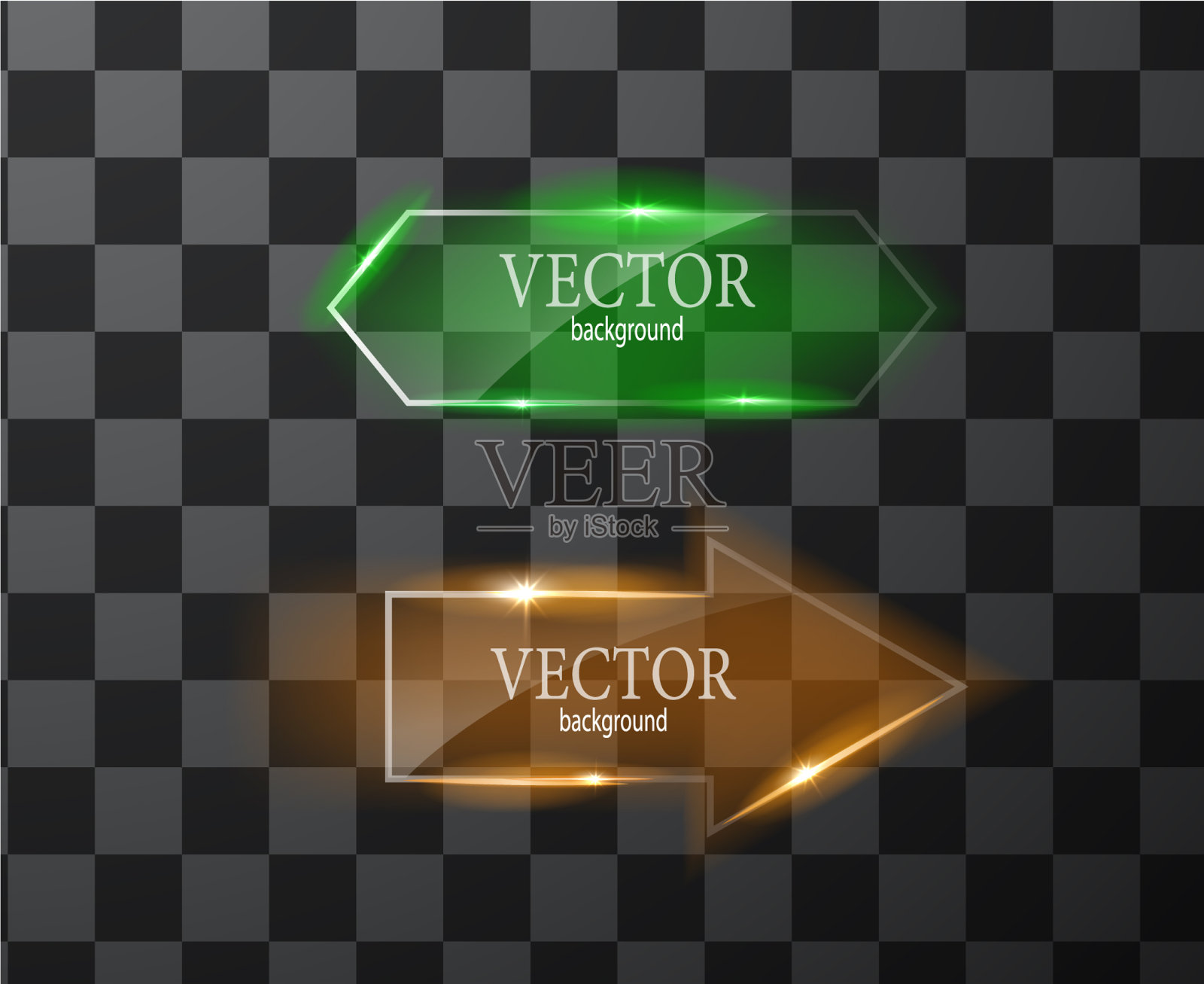 玻璃按钮平面易于编辑插画图片素材