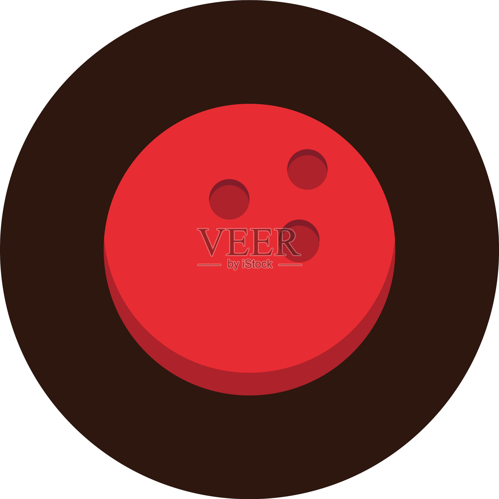 保龄球器材红球游戏娱乐运动图标素材