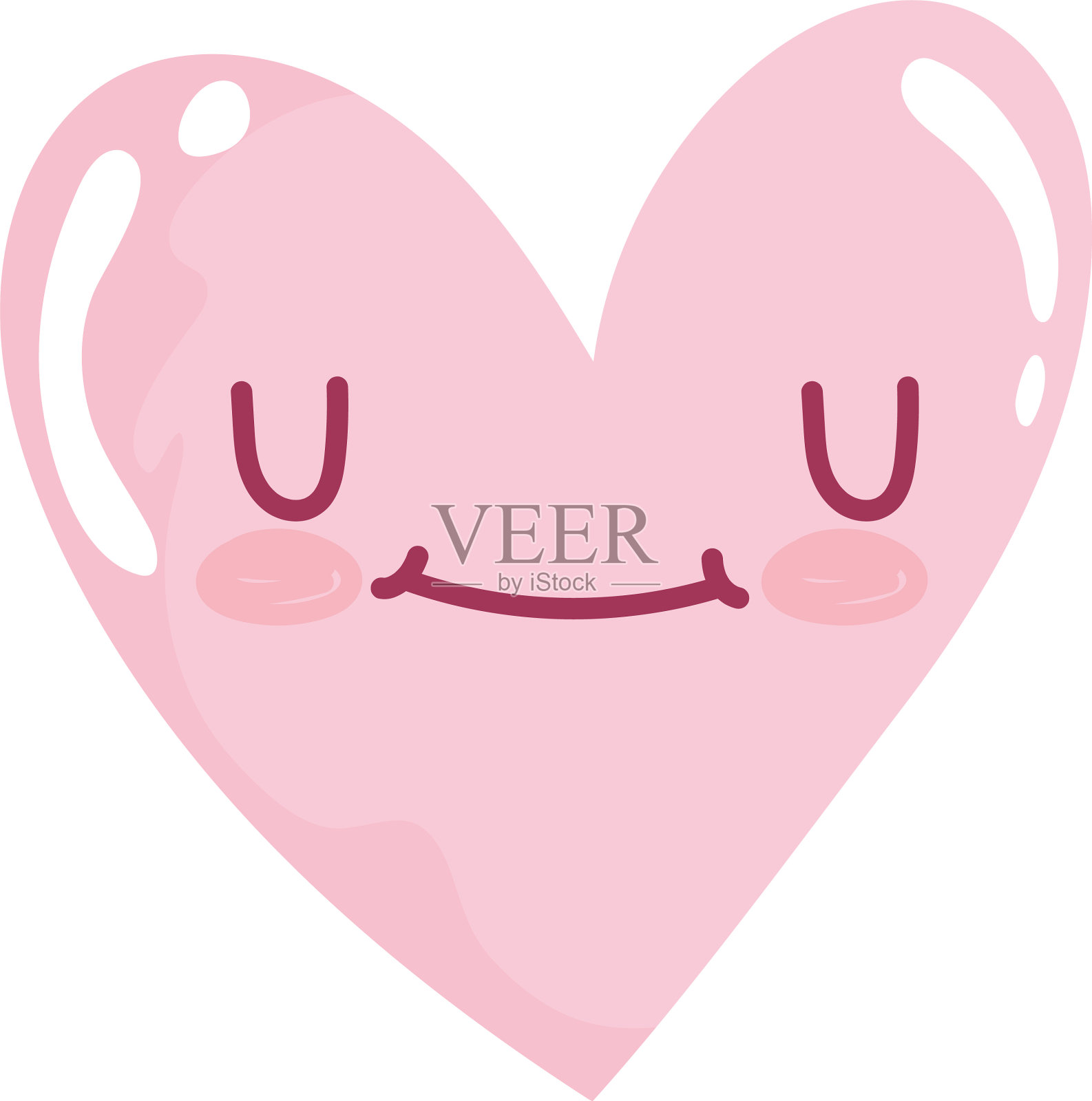 爱心浪漫激情卡通孤立的图标设计元素图片