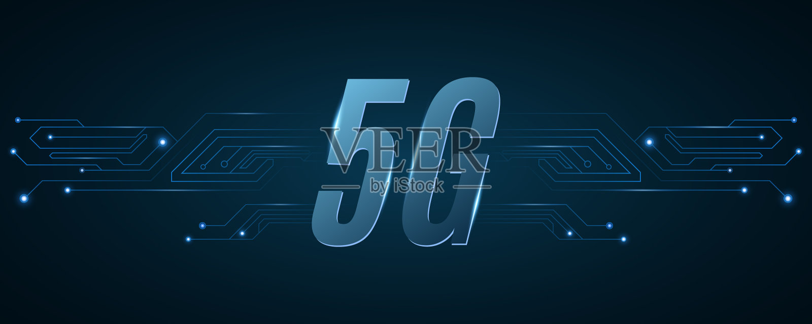 5g网络背景高科技电路板插画图片素材