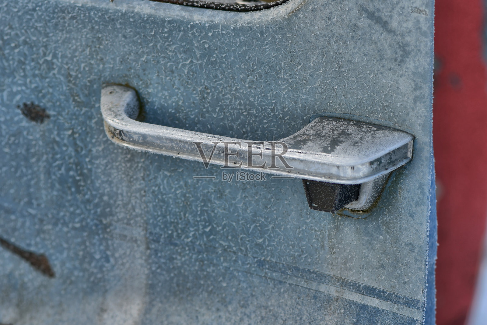 废弃的旧车门把手照片摄影图片