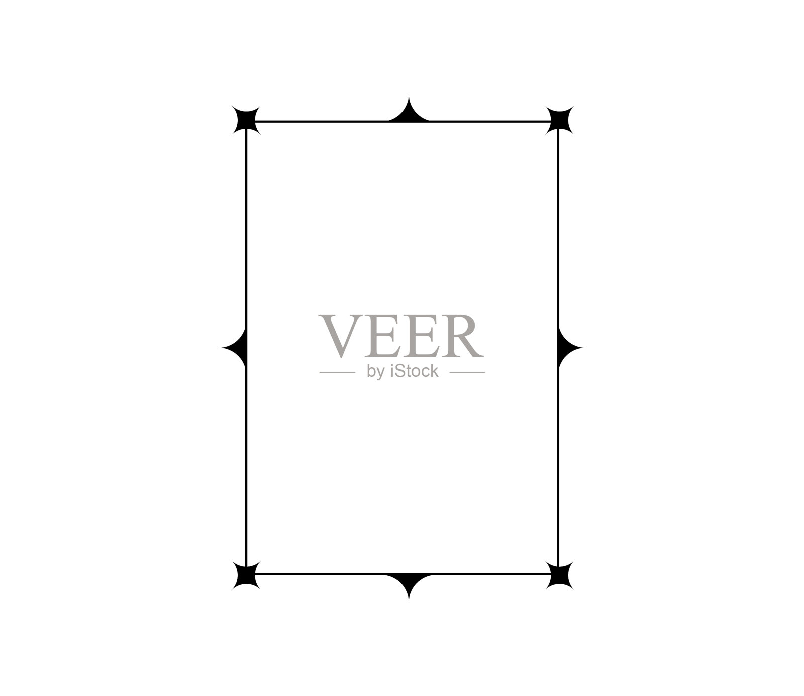 书法观赏性装饰架孤立插画图片素材