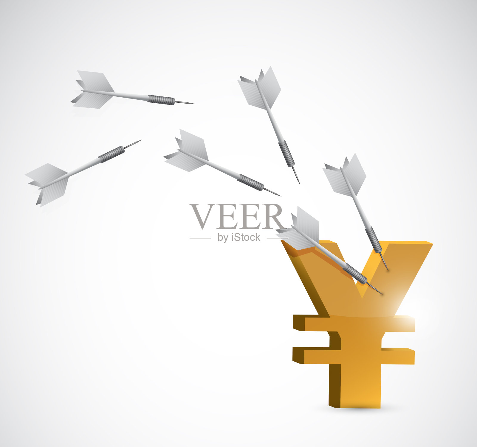 目标日元货币插图设计插画图片素材