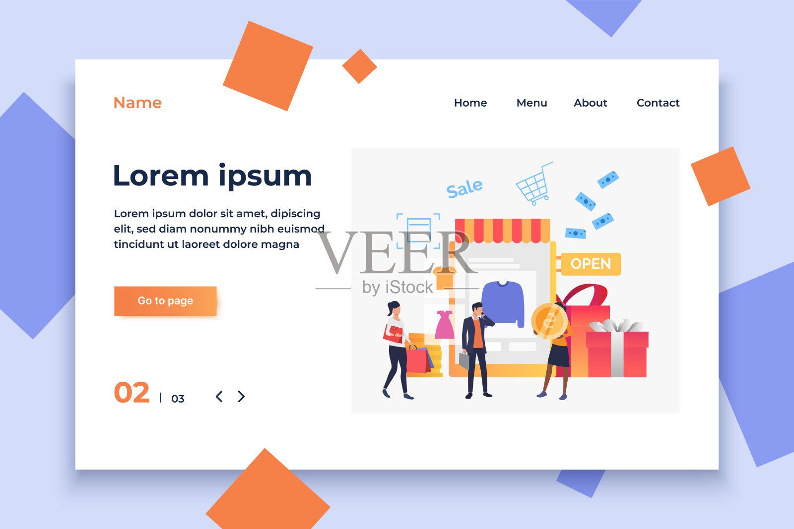 人们在网上商店买衣服插画图片素材