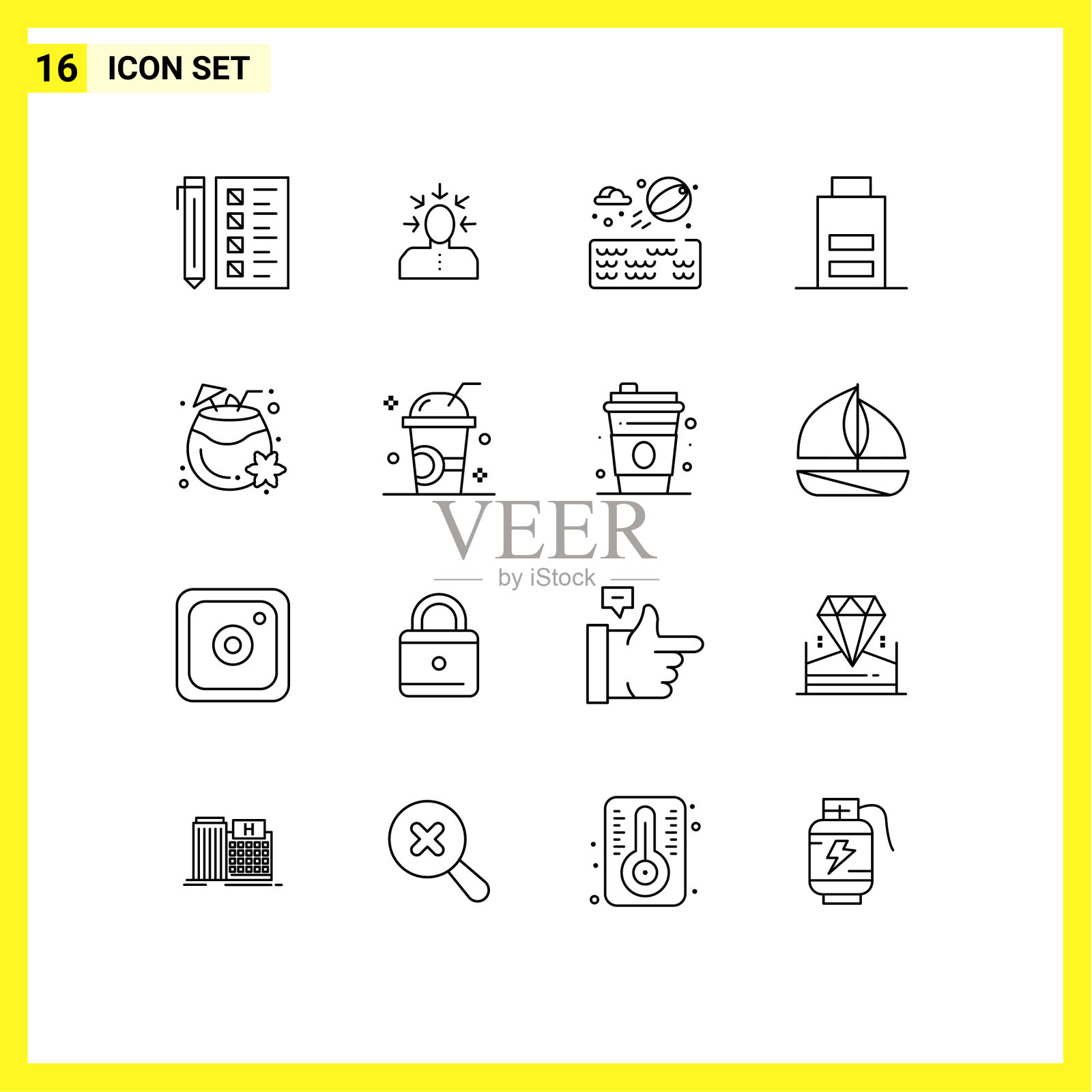 用户界面包16基本概要插画图片素材