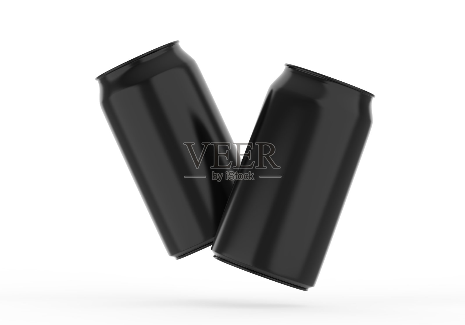 可以模拟啤酒，酒精，果汁，能量饮料和苏打水，铝金属可以模拟孤立的白色背景，3d插图照片摄影图片