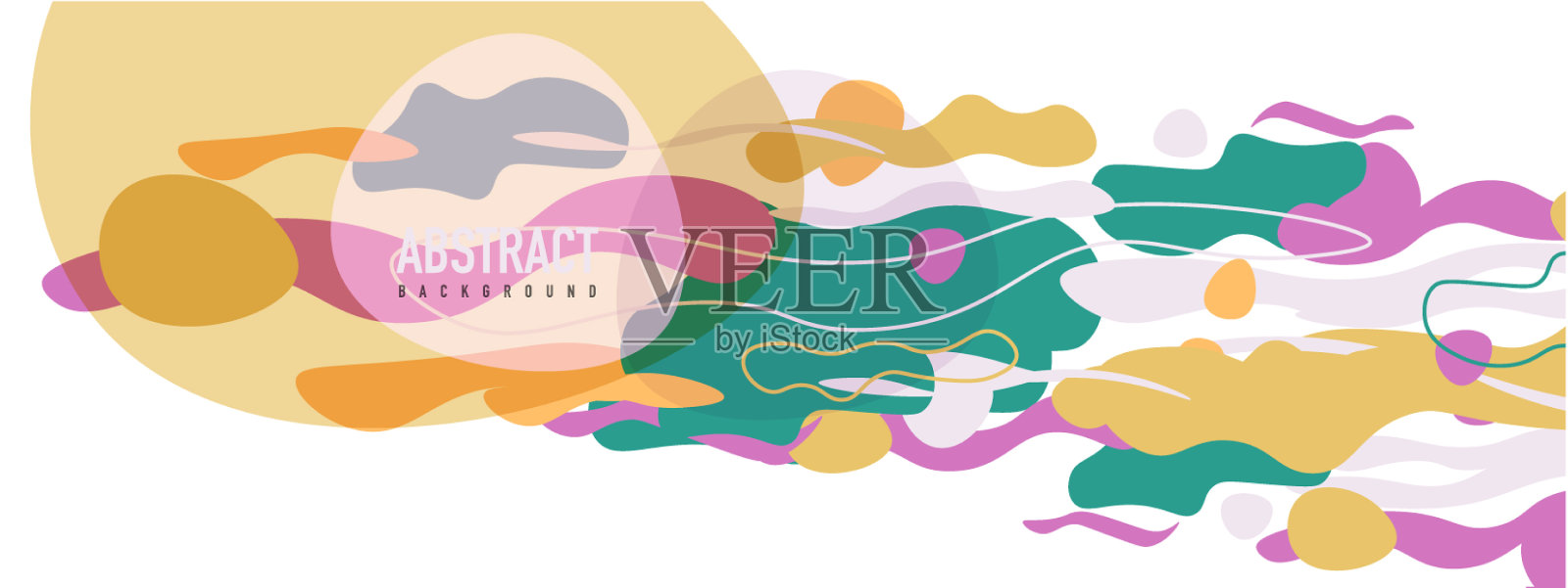 时尚的液体风格塑造抽象设计插画图片素材