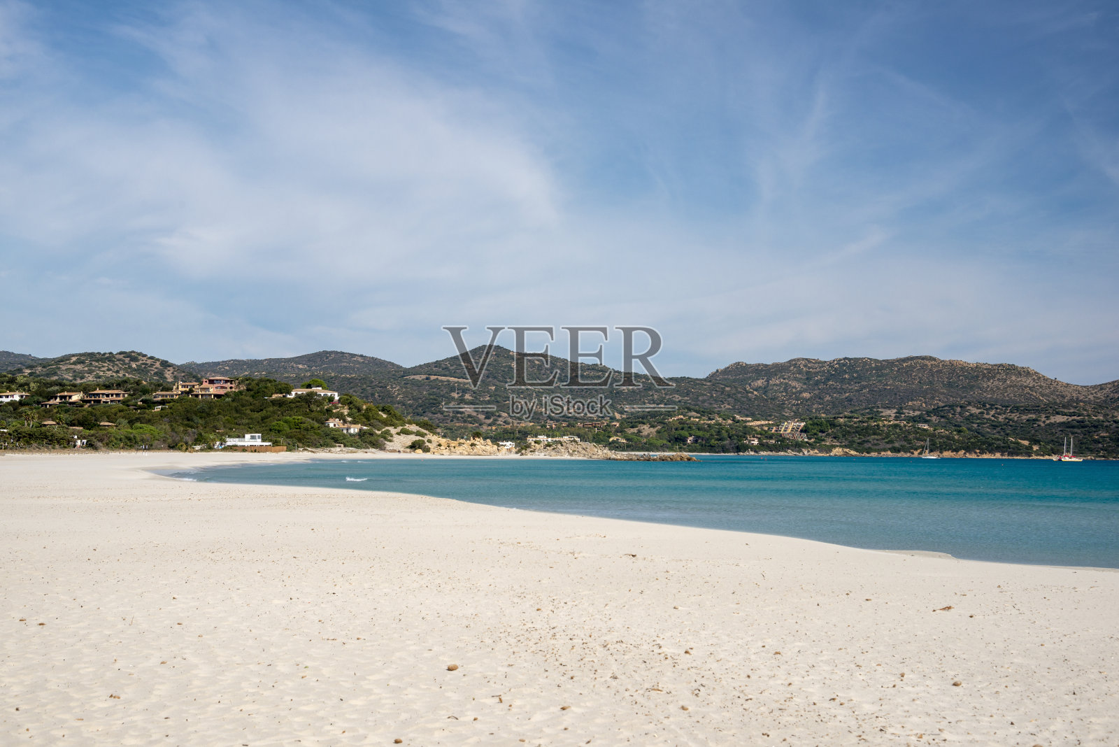 维拉西米乌斯，波尔图金科海滩，清澈的海水和白色的沙滩照片摄影图片