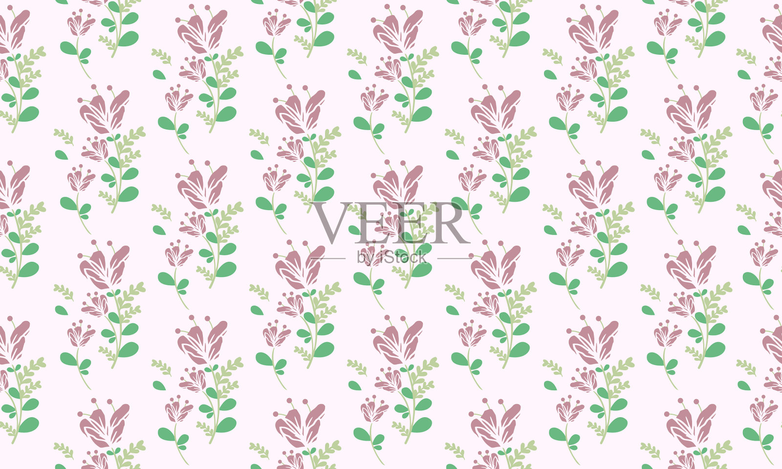 美丽的春天花墙纸装饰插画图片素材