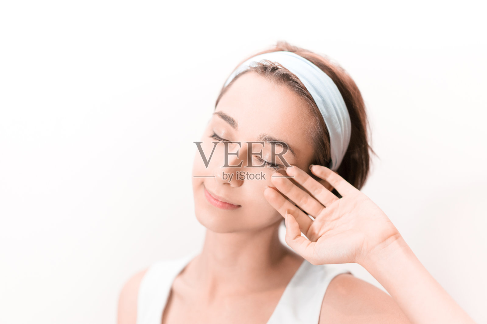 美女形象(女性/美女/白色背景)照片摄影图片