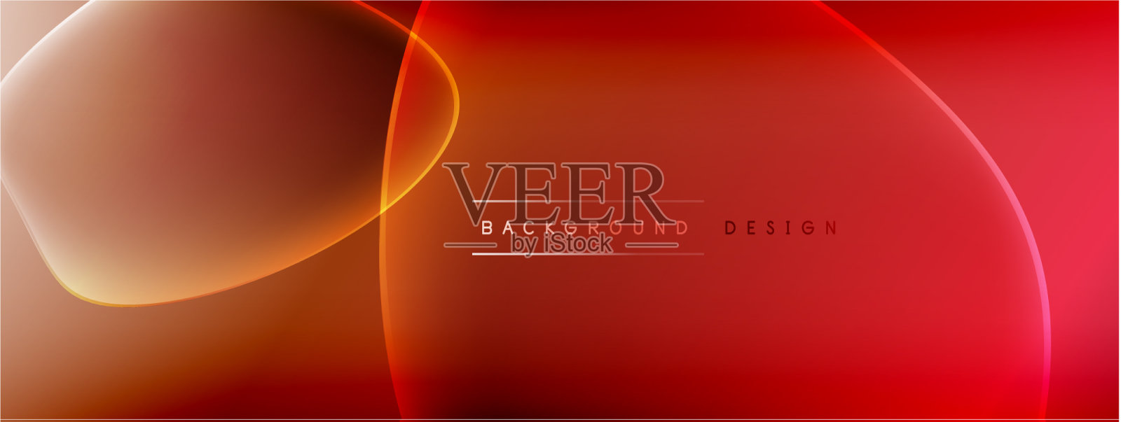 摘要背景-液体气泡的形状插画图片素材