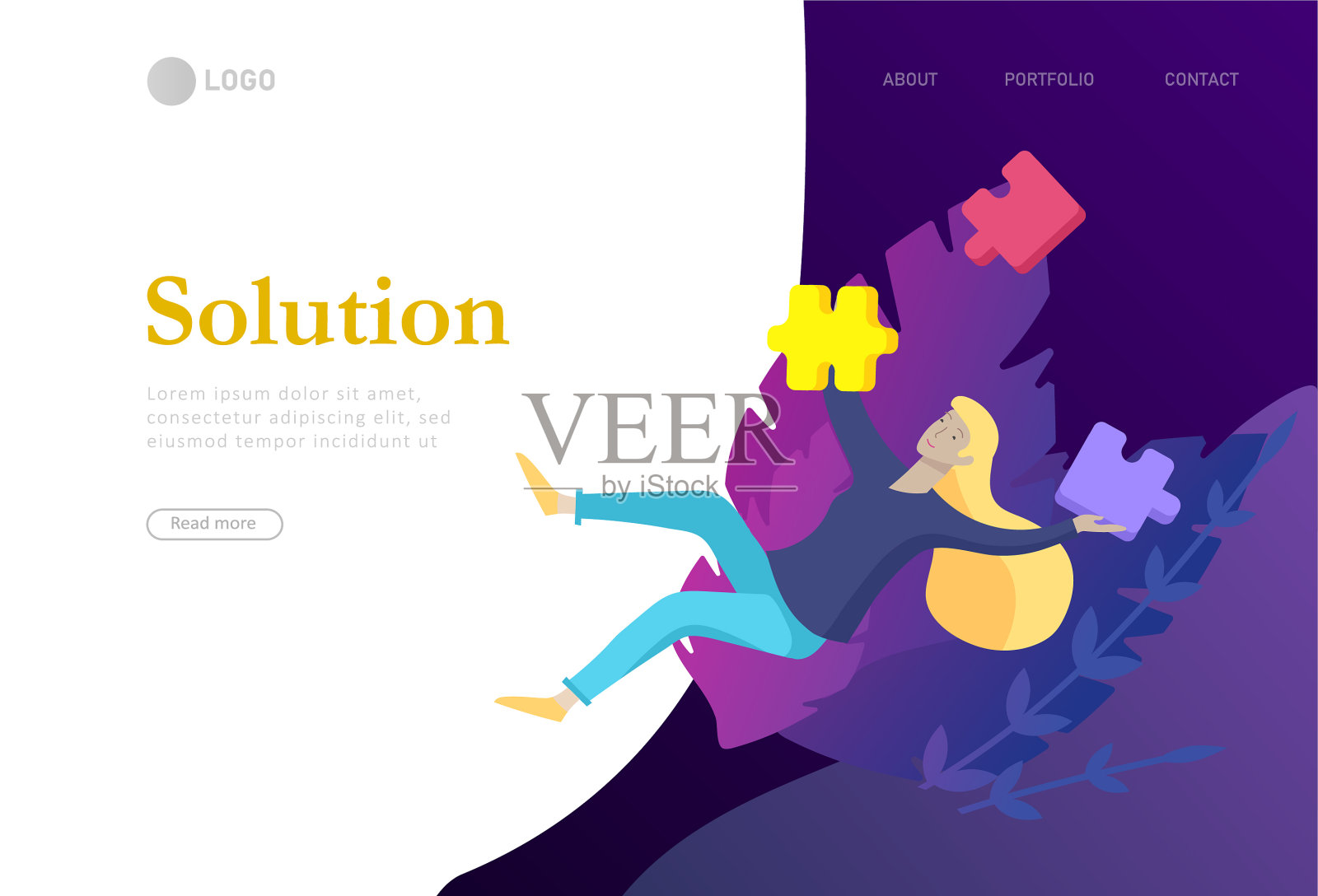 用信息图表塑造商务人士的性格设计模板素材