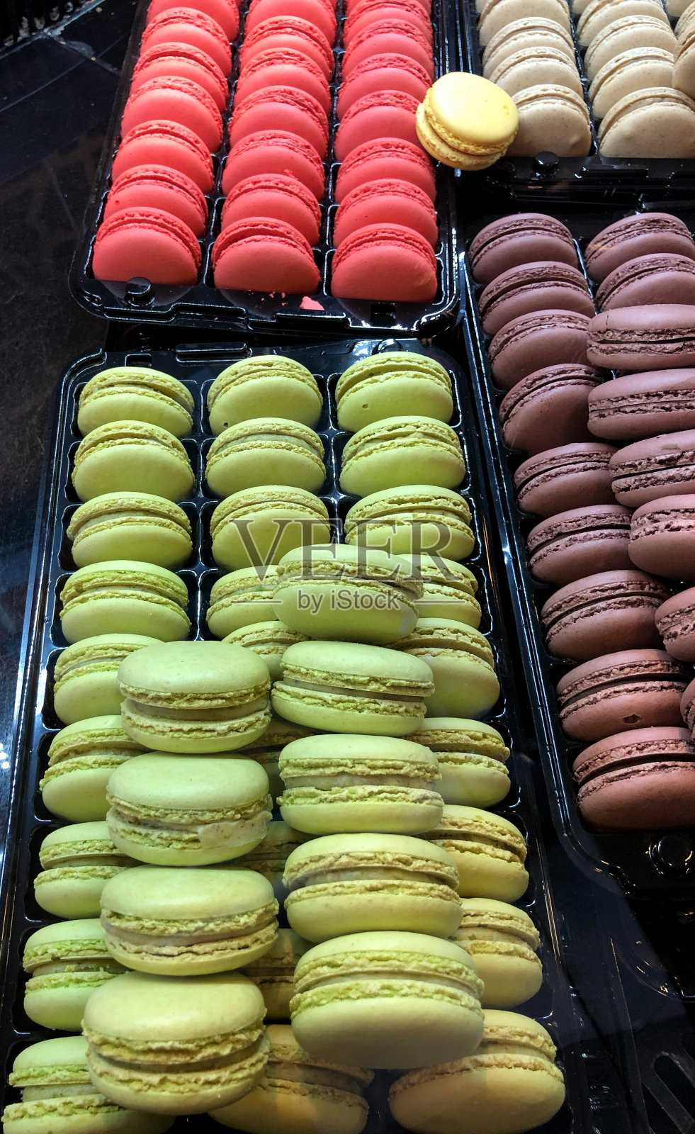 色彩斑斓的杏仁饼照片摄影图片