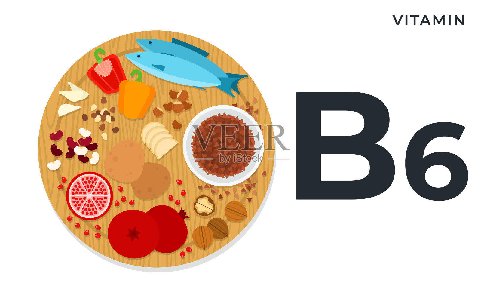 扁平食物插画图片素材