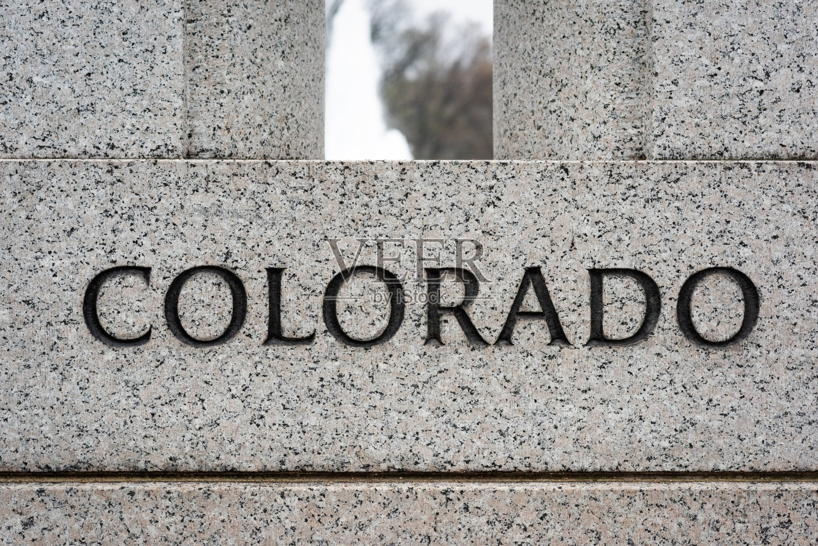 乔治亚州的名字雕刻照片摄影图片