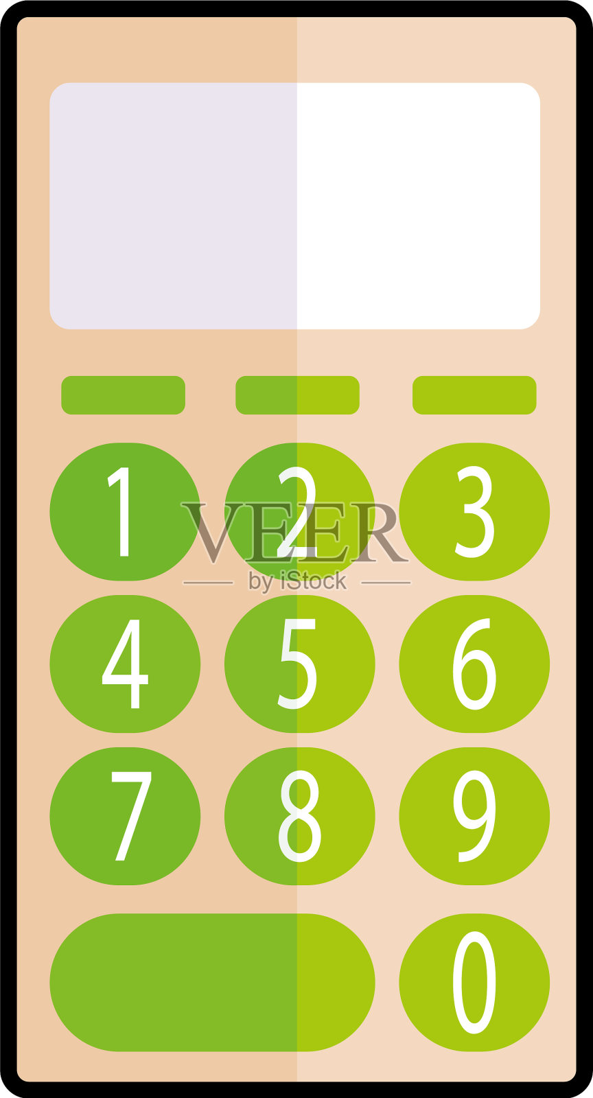 孤立的计算器图标插画图片素材