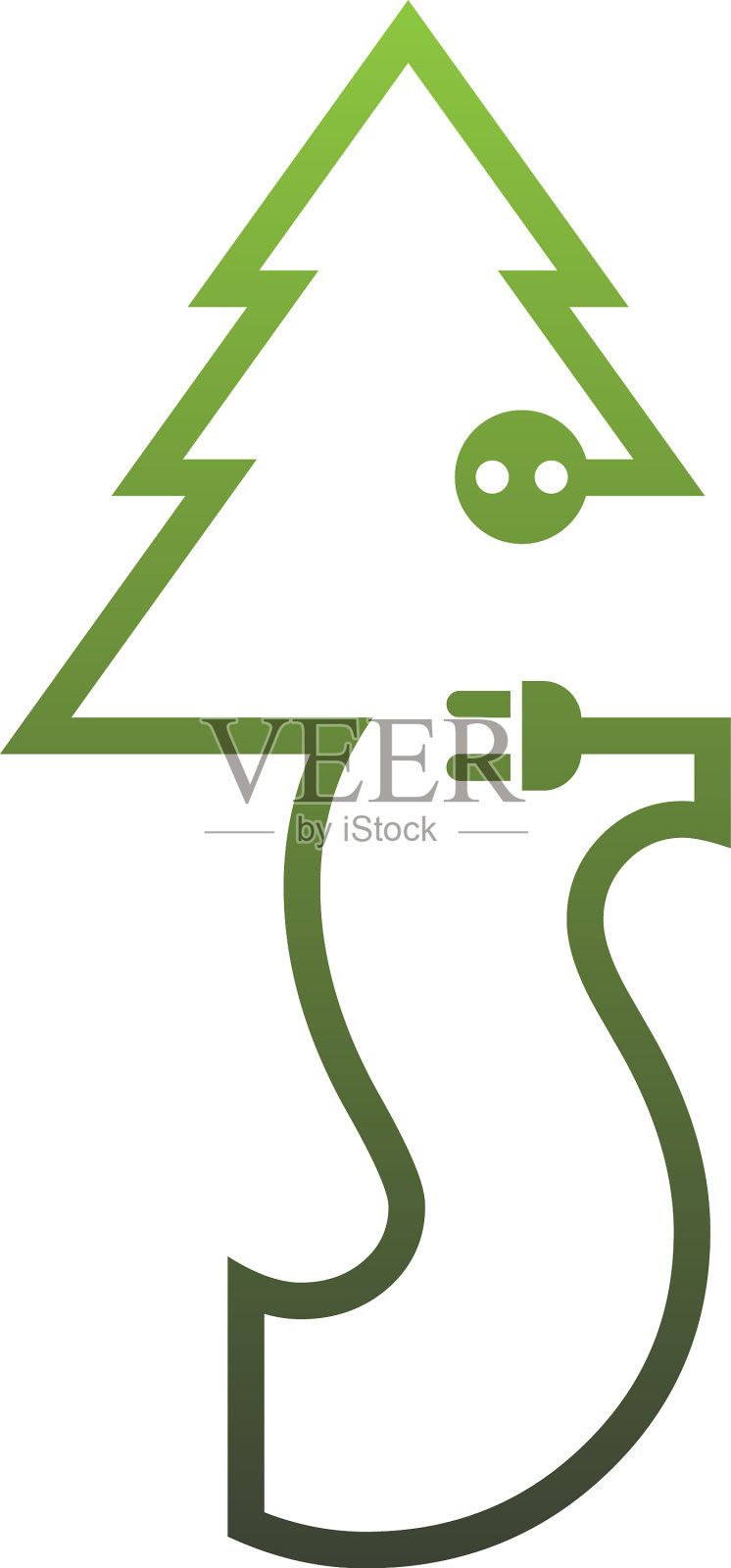 字母树标志概念字母图标树设计元素图片