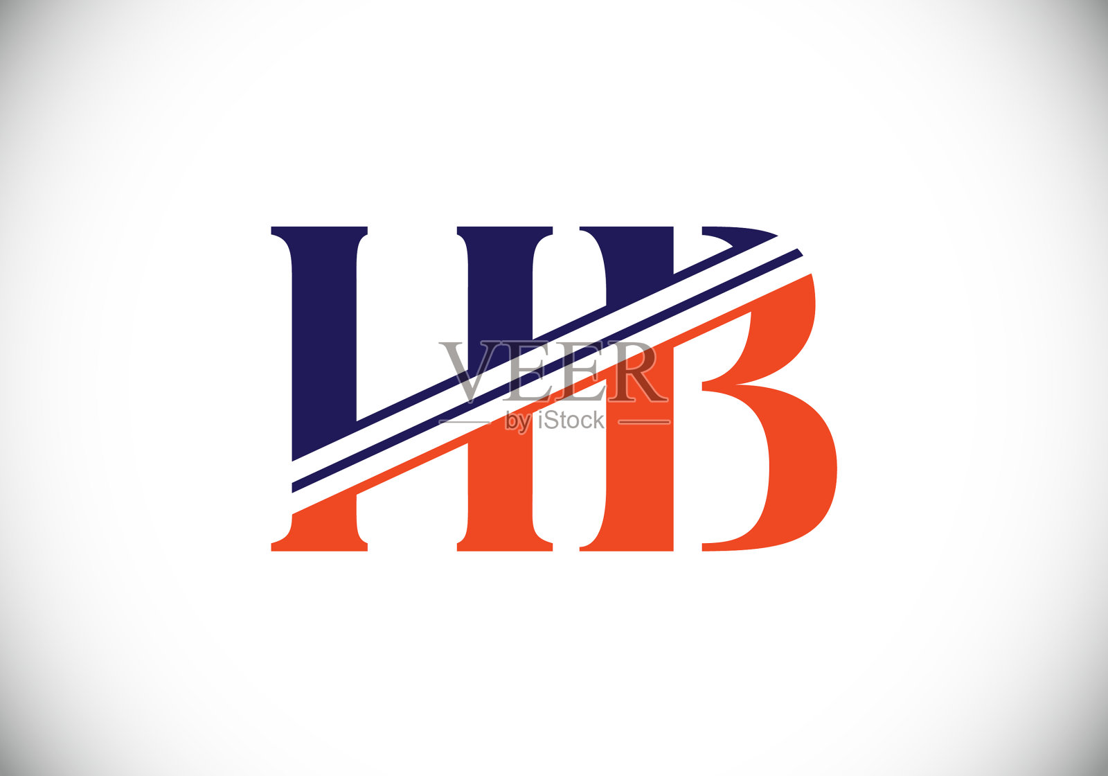 H b首字母标识设计图形字母表插画图片素材