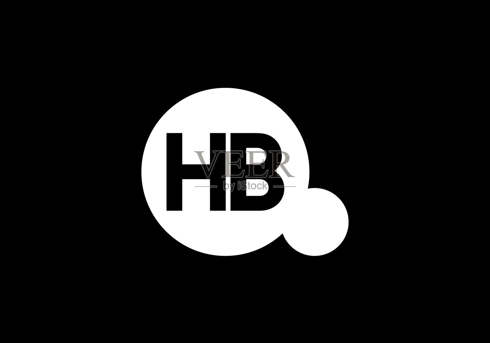 H b首字母标识设计图形字母表插画图片素材