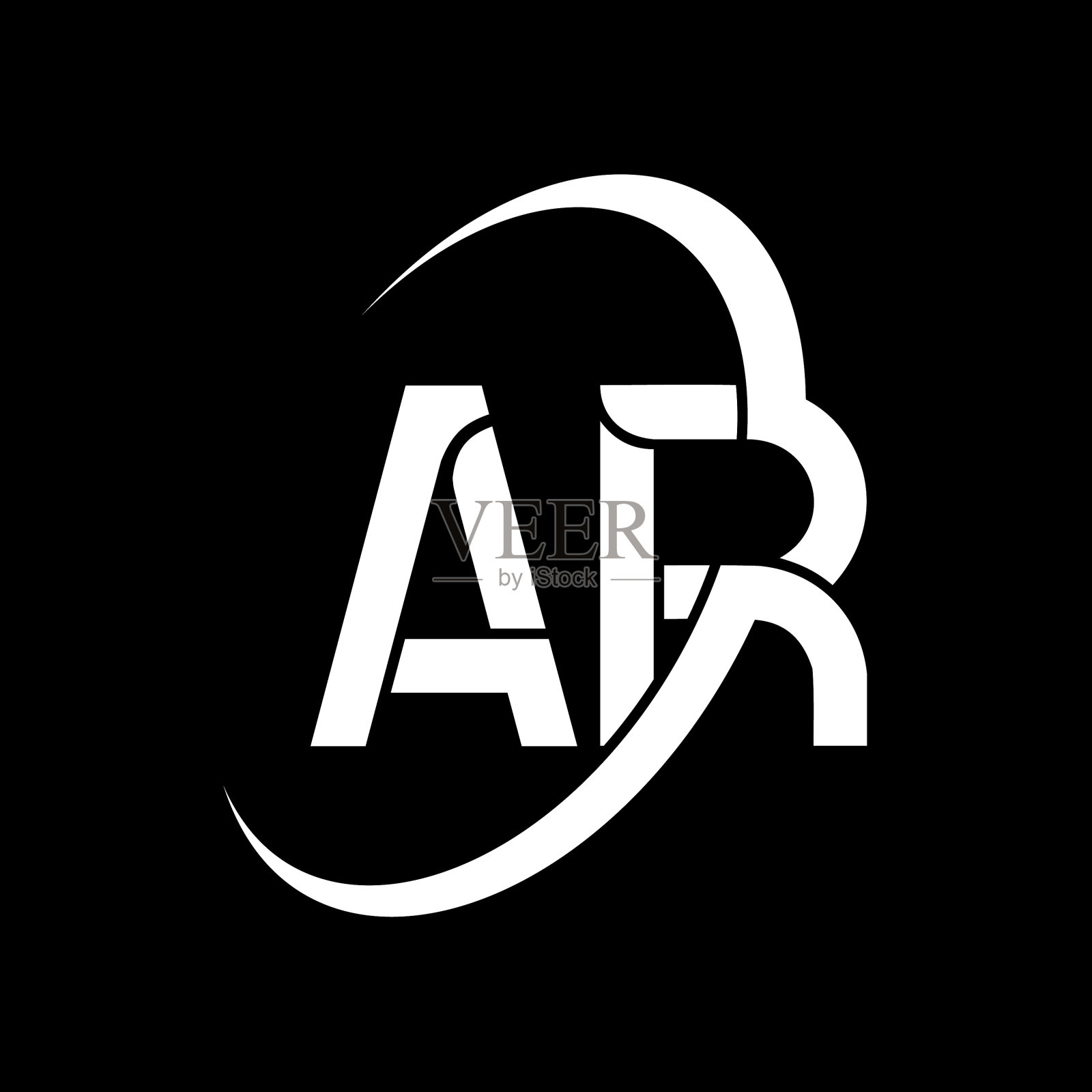 Ar logo设计首字母Ar logo插画图片素材