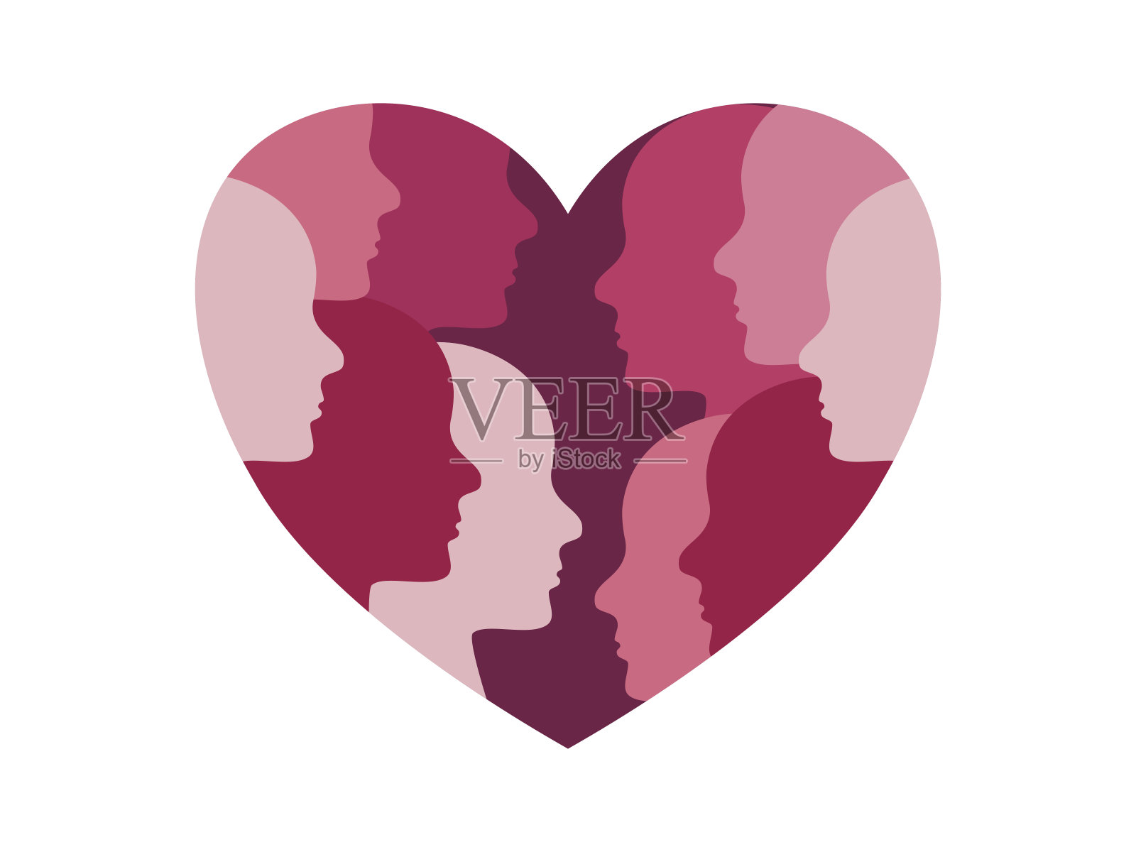 多元文化的友谊概念插画图片素材