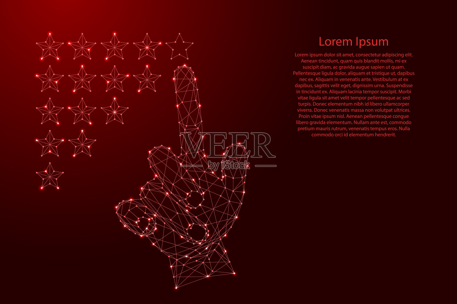 手下人用食指放下等级插画图片素材