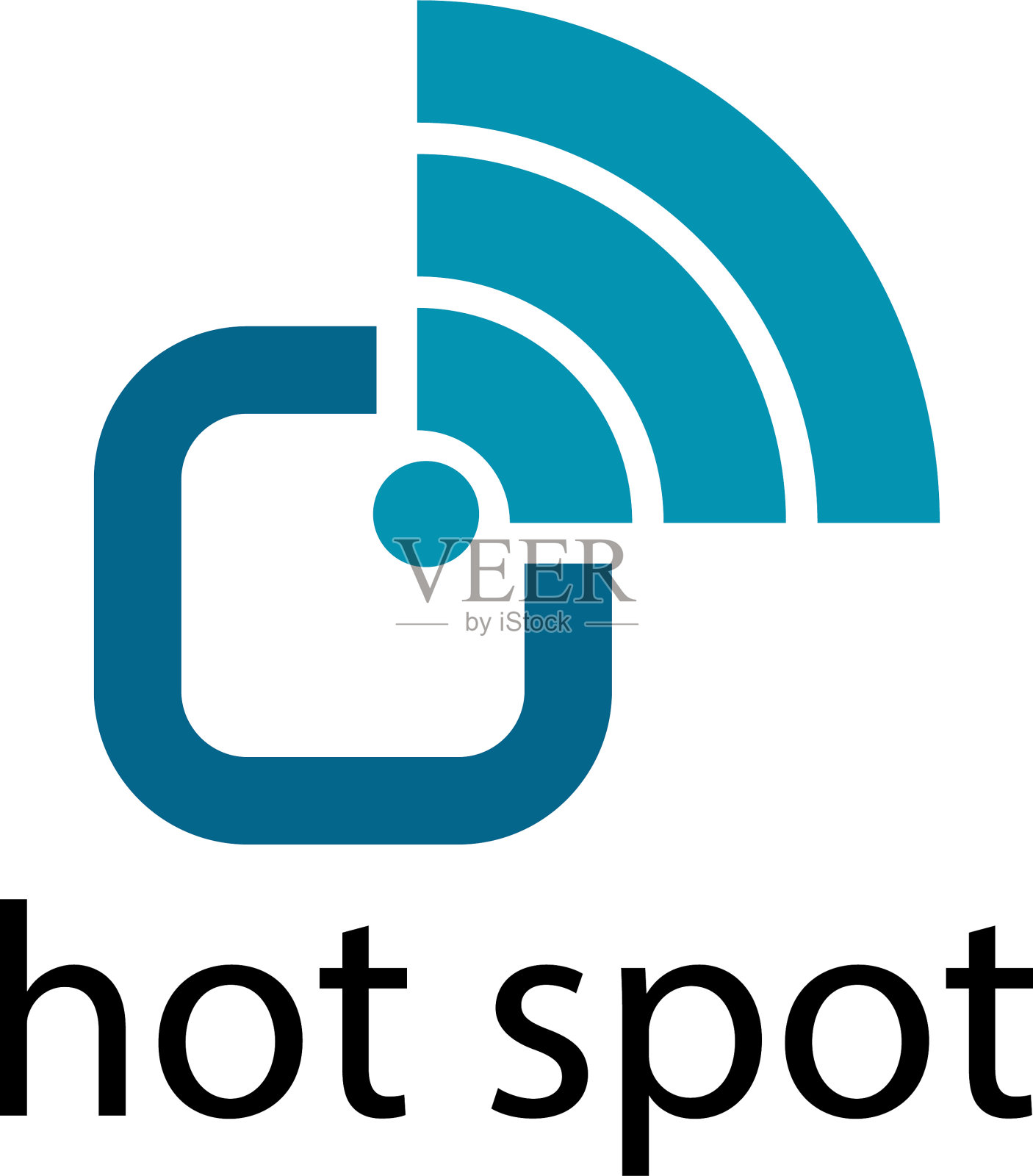 无线标识模板插画图片素材