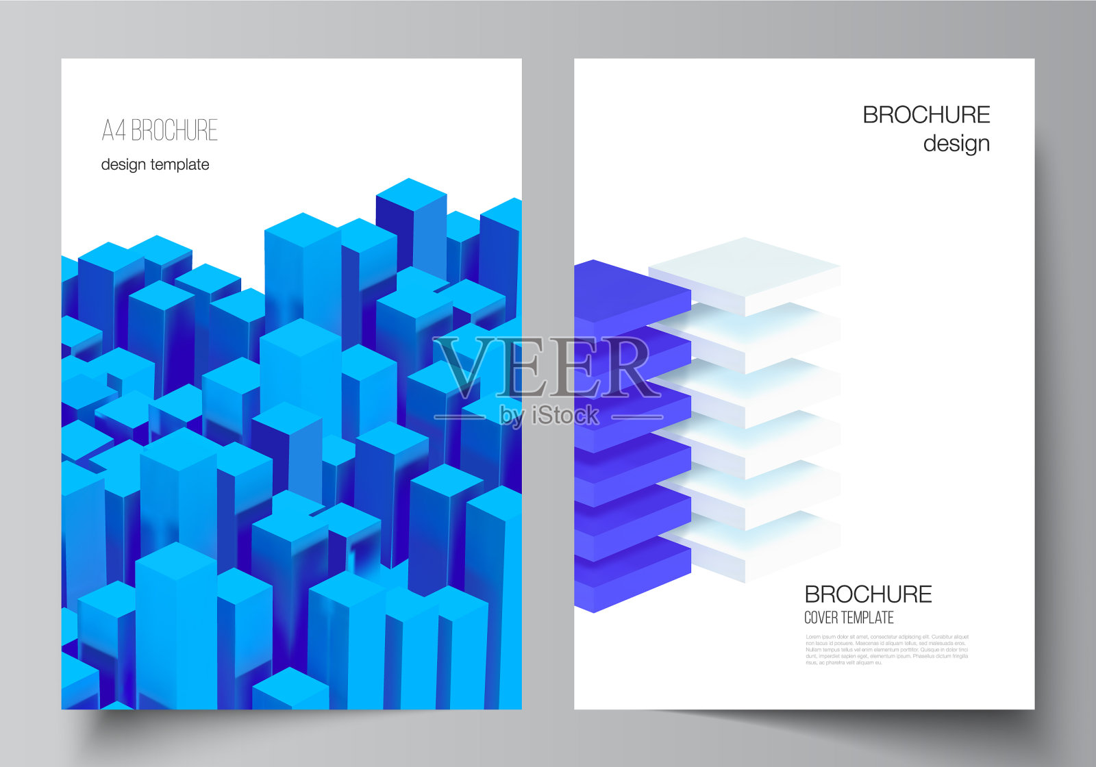布局a4封面模型模板插画图片素材