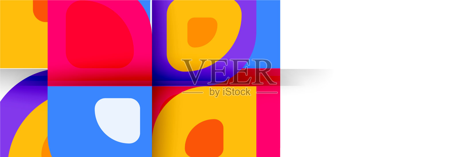 集现代几何抽象插画图片素材