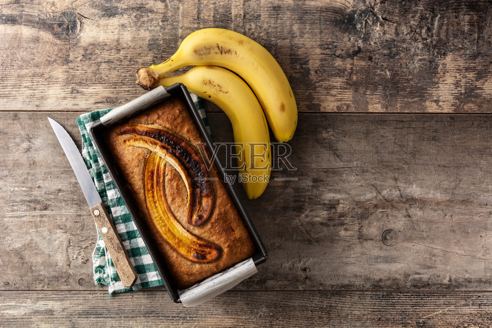 自制的香蕉面包照片摄影图片