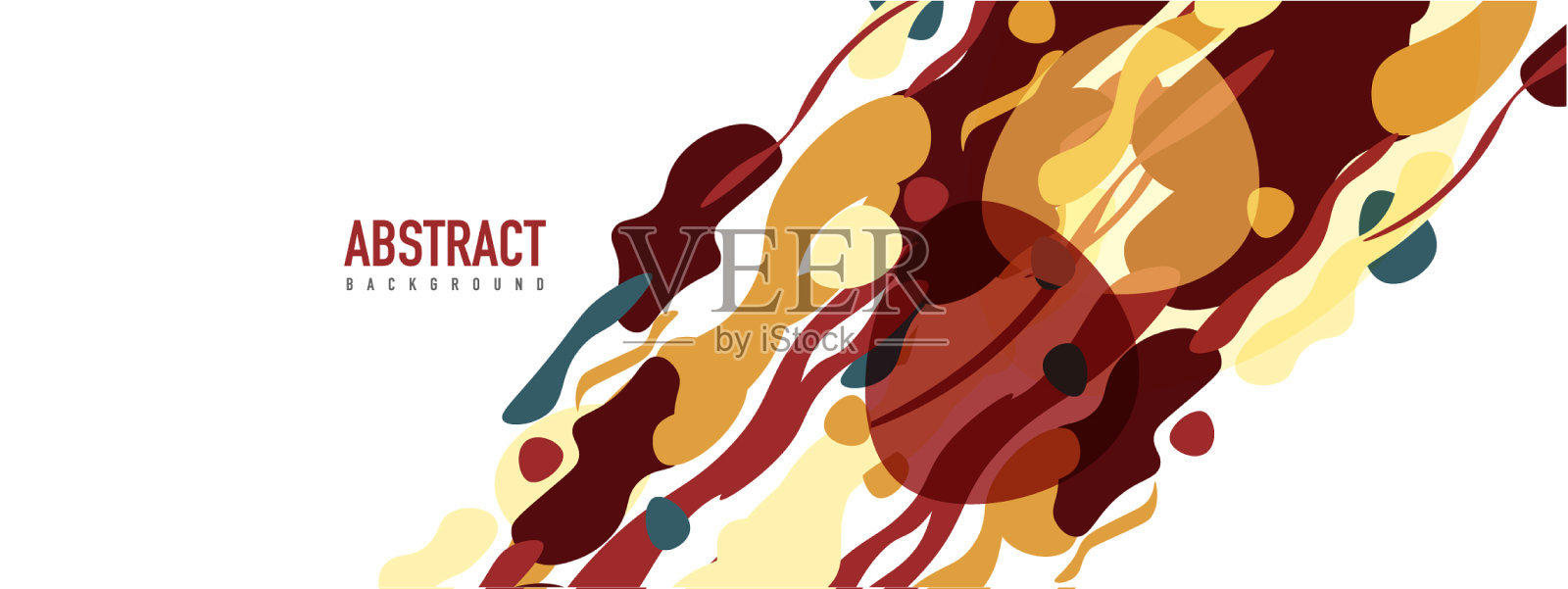 时尚的液体风格塑造抽象设计插画图片素材