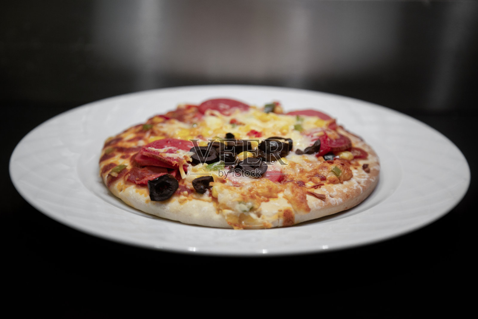 混合的披萨照片摄影图片