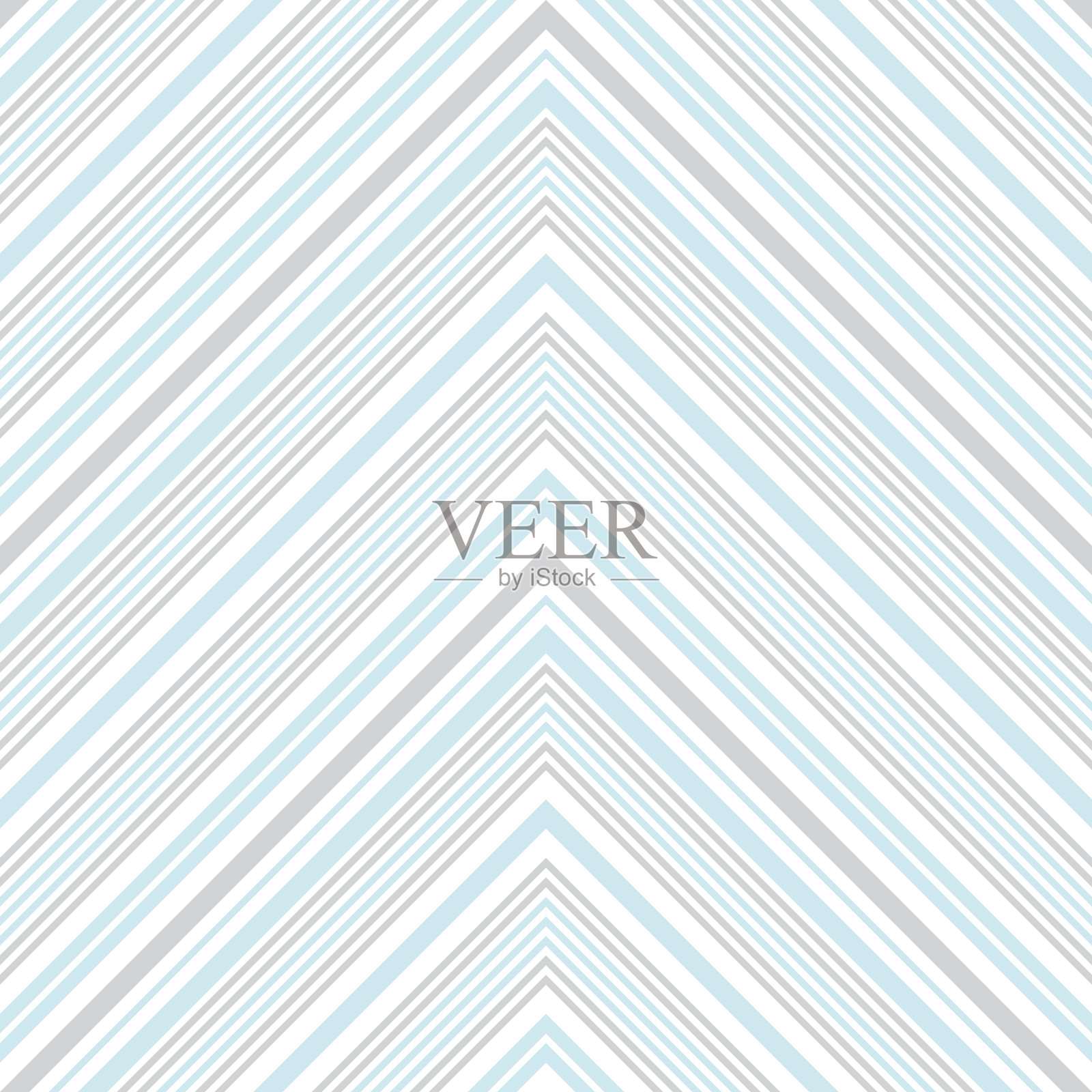 天蓝色人字形斜条纹无缝插画图片素材