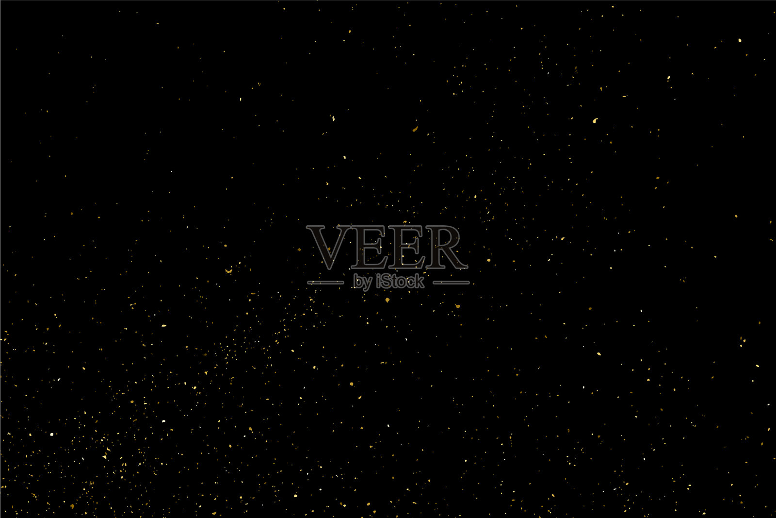 金色的星尘插画图片素材