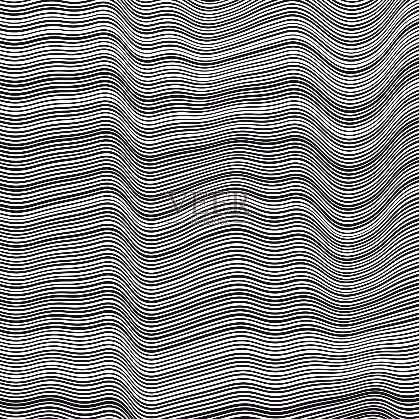 波浪模式插画图片素材